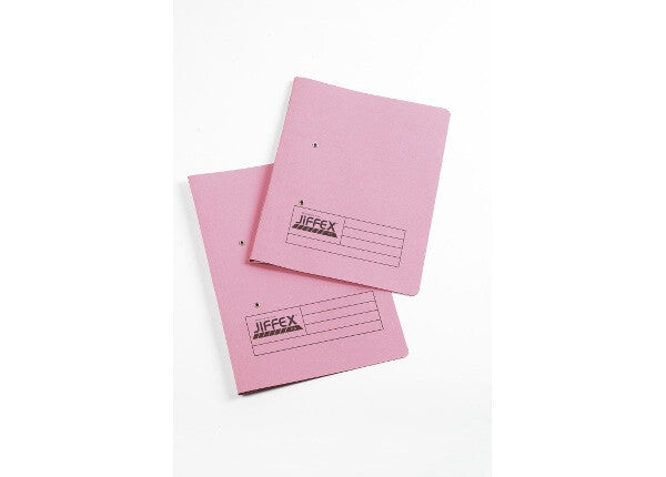 Rexel Jiffex Foolscap Transfer File Pink (50)