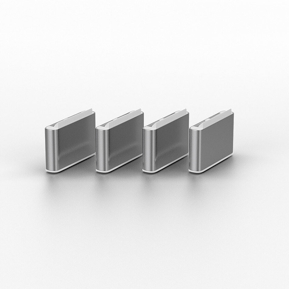 Lindy USB Type C Port Blocker Key - Pack of 4 Blockers, White