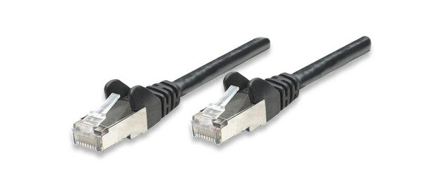 Intellinet Network Patch Cable, Cat5e, 5m, Black, CCA, SF/UTP, PVC, RJ45, Gold Plated Contacts, Snagless, Booted, Lifetime Warranty, Polybag