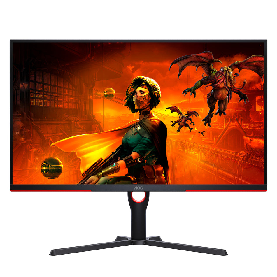 AOC G3 U32G3X/BK LED display 80 cm (31.5") 3840 x 2160 pixels 4K Ultra HD Black, Red