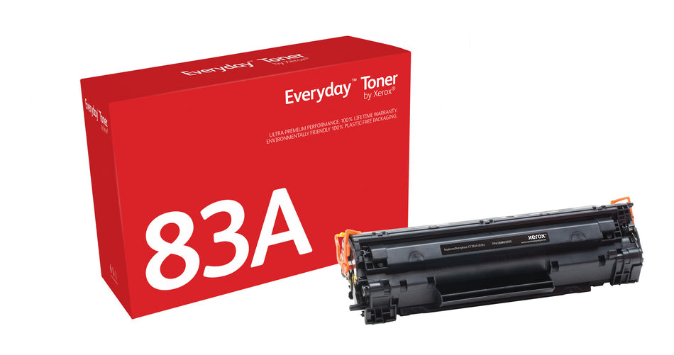 Everyday ™ Black Toner by Xerox compatible with HP 83A (CF283A), Standard capacity