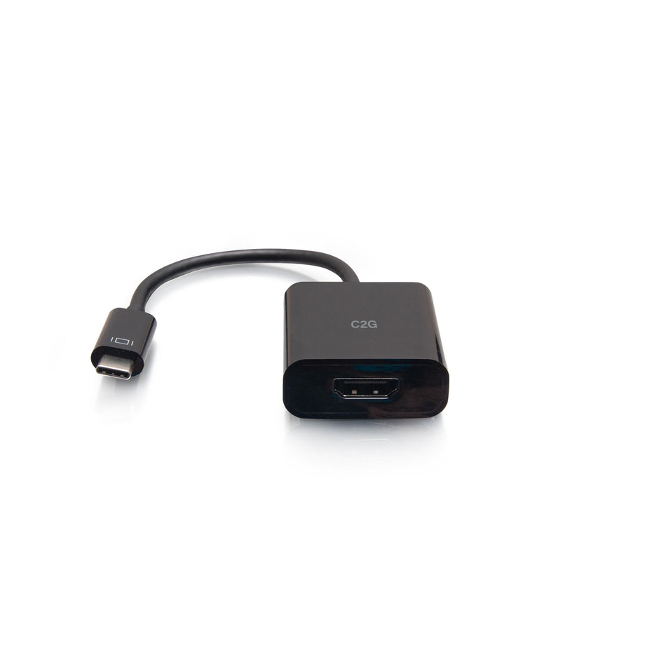 C2G USB-C to HDMI Audio/Video Adapter Converter - 4K 60Hz - Black