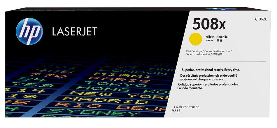 HP 508X High Yield Yellow Original LaserJet Toner Cartridge