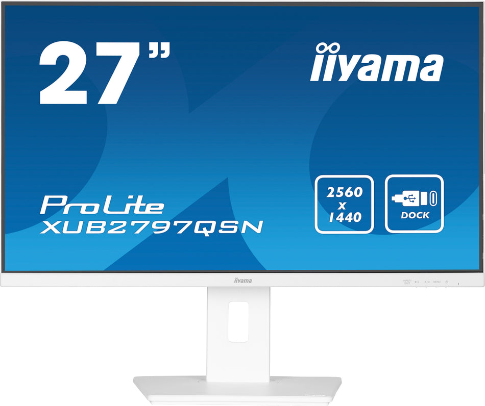 iiyama G-MASTER XUB2797QSN-W2 computer monitor 68.6 cm (27") 2560 x 1440 pixels 4K Ultra HD LED White