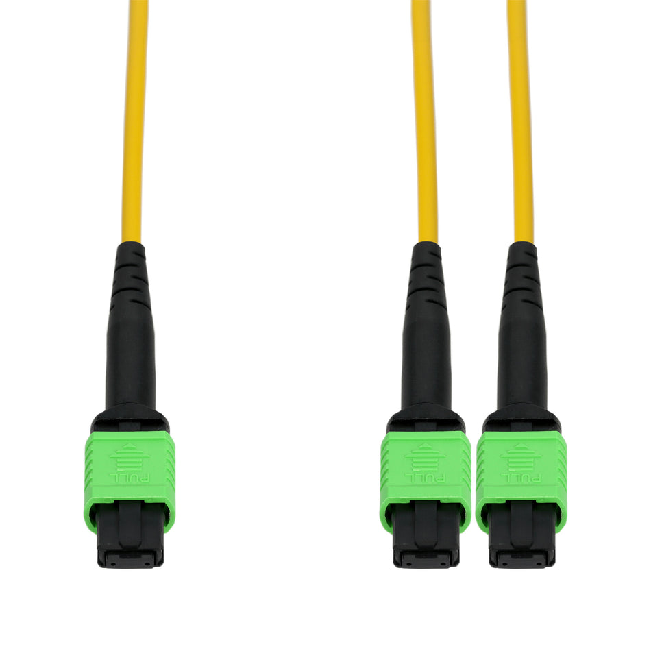 AddOn Networks ADD-MPO-2MPO3M9SMFLZ InfiniBand/fibre optic cable 3 m 2x MPO OFNG Green, Yellow