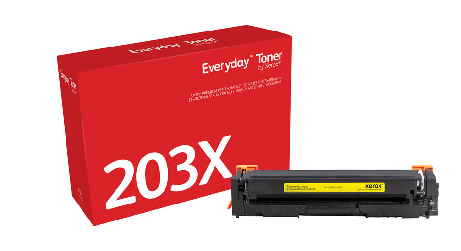 Everyday ™ Yellow Toner by Xerox compatible with HP 203X (CF542X), High capacity