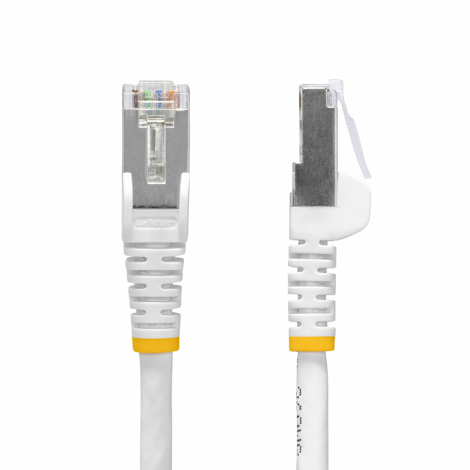 StarTech.com 3m White CAT8 Ethernet Cable, Snagless RJ45, 25G/40G, 2000MHz, 100W PoE++, S/FTP, 26AWG Pure Bare Copper Wire, LSZH, Shielded Network Patch Cord w/Strain Reliefs, Fluke Channel Tested