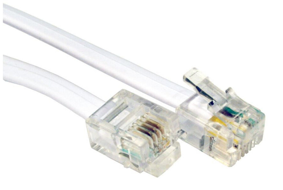 Cables Direct 15m RJ-11/RJ-11 White