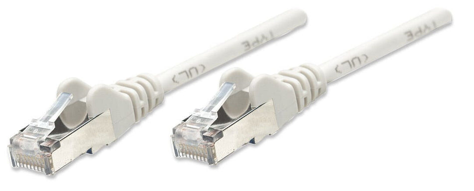 Intellinet Network Patch Cable, Cat5e, 2m, Grey, CCA, SF/UTP, PVC, RJ45, Gold Plated Contacts, Snagless, Booted, Lifetime Warranty, Polybag