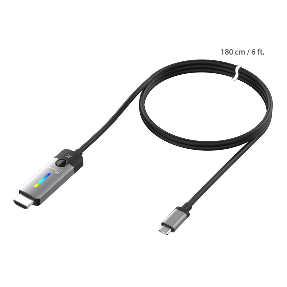 j5create JCC157-N USB-C® to HDMI™ 2.1 8K Cable