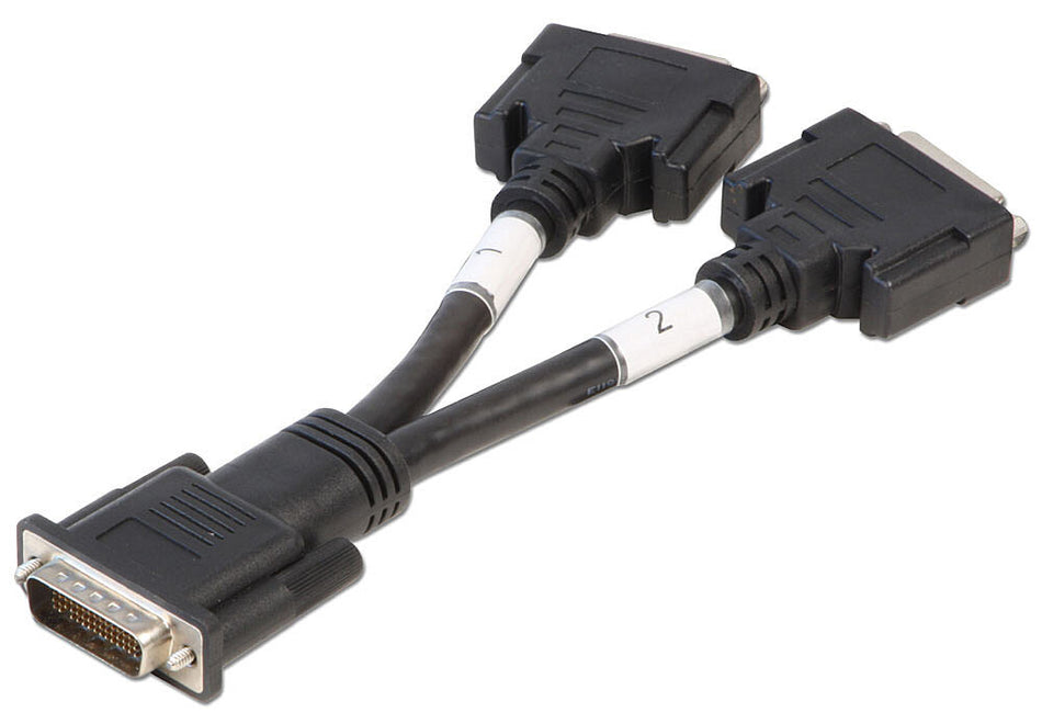 Lindy DMS 59 Male to 2 x DVI-I Female Splitter Cable