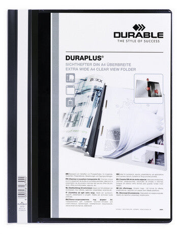 Durable Duraplus report cover Black