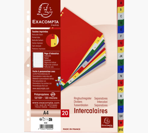 Exacompta 94E divider Polypropylene (PP)