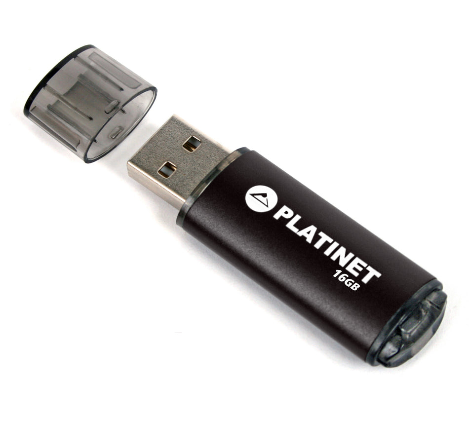 Platinet USB Flash Drive/Pen Drive 16GB, USB 2.0, Black, USB version (most popular type), Blister