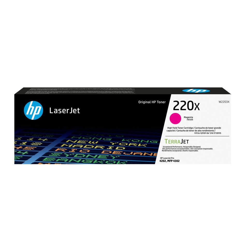 HP 220X Magenta Original LaserJet Toner Cartridge