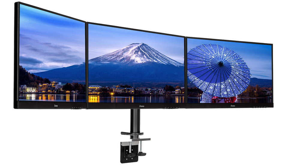 iiyama Simple and functional triple desktop arm