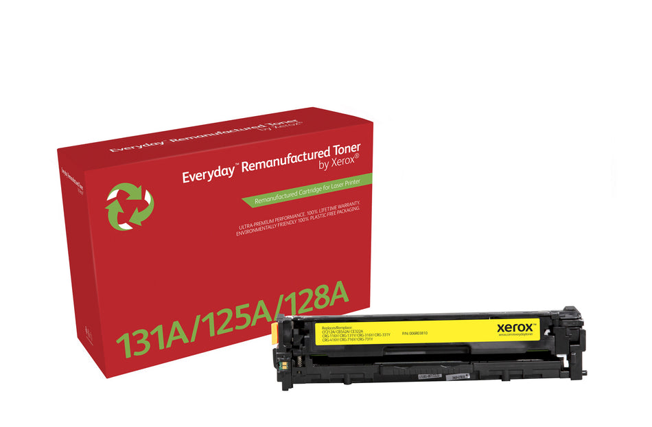 Everyday Remanufactured Everyday™ Yellow Remanufactured Toner by Xerox compatible with HP 131A (CF212A), Standard capacity