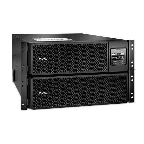 APC Smart-UPS On-Line SRT10KRMXLI - 10kW/VA, 6x C13 + 4x C19 + hardwire 1 phase output, rack mountable, Embedded NMC