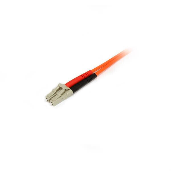 StarTech.com 1m Fiber Optic Cable - Multimode Duplex 50/125 - LSZH Fiber Jumper Cord - LC/SC