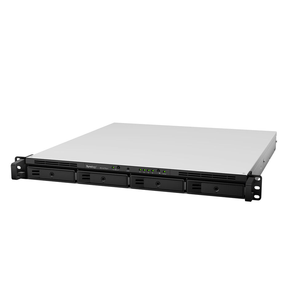 Synology RackStation RS1619XS+ NAS/storage server Rack (1U) Intel® Xeon® D D-1527 8 GB DDR4 0 TB DiskStation Manager Black