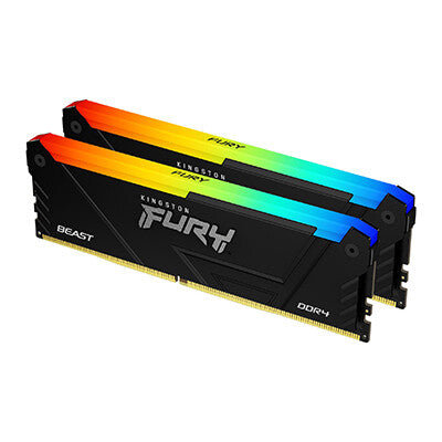 Kingston Technology FURY Beast 64GB 3600MT/s DDR4 CL18 DIMM (Kit of 2) RGB