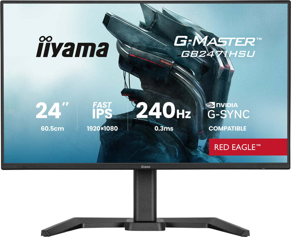 iiyama G-MASTER GB2471HSU-B1 computer monitor 60.5 cm (23.8") 1920 x 1080 pixels Full HD Black