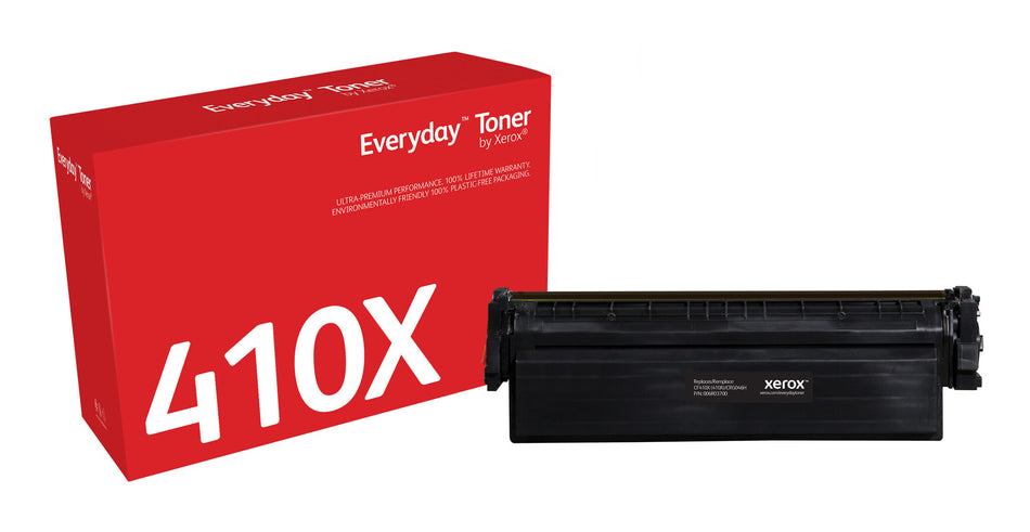 Everyday ™ Black Toner by Xerox compatible with HP 410X (CF410X), High capacity