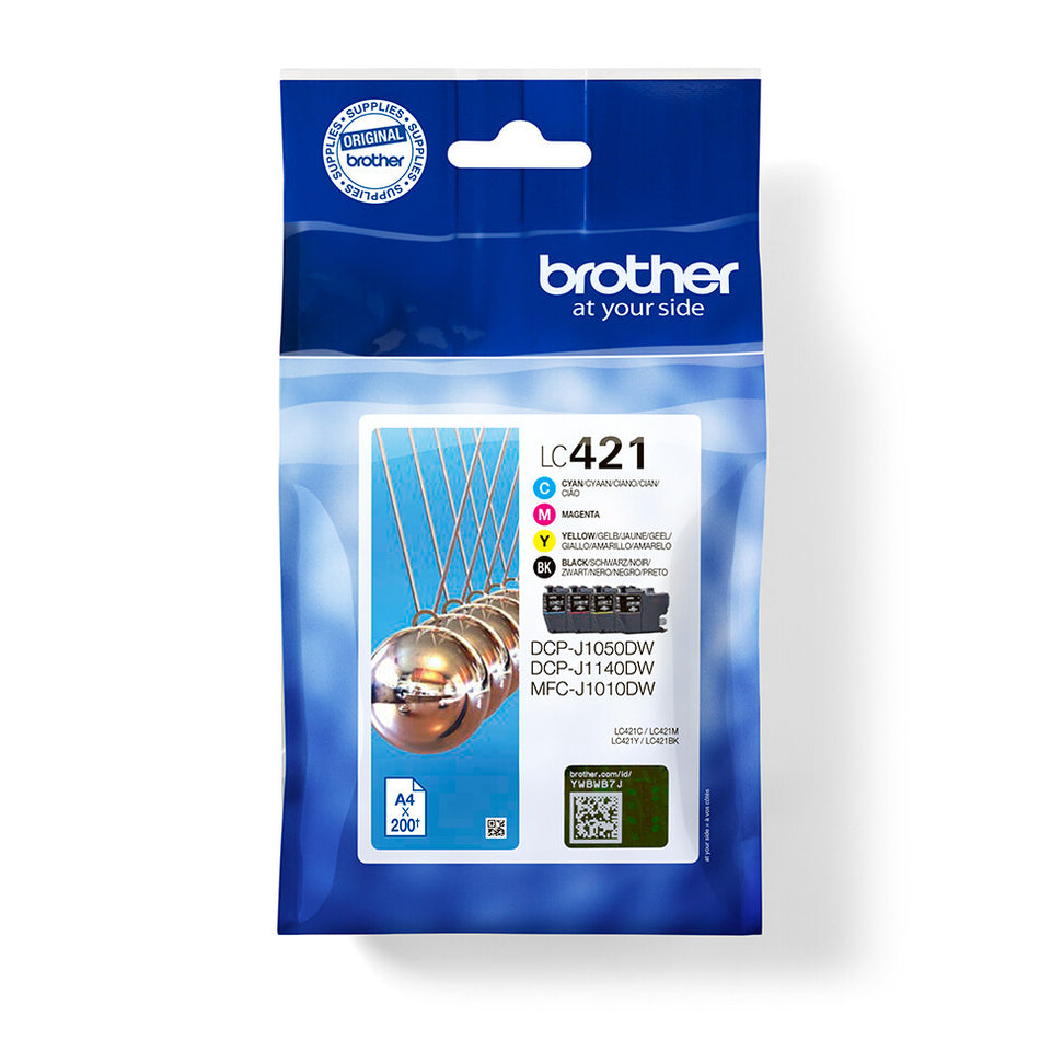 Brother LC421VAL ink cartridge 1 pc(s) Original Black, Cyan, Magenta, Yellow