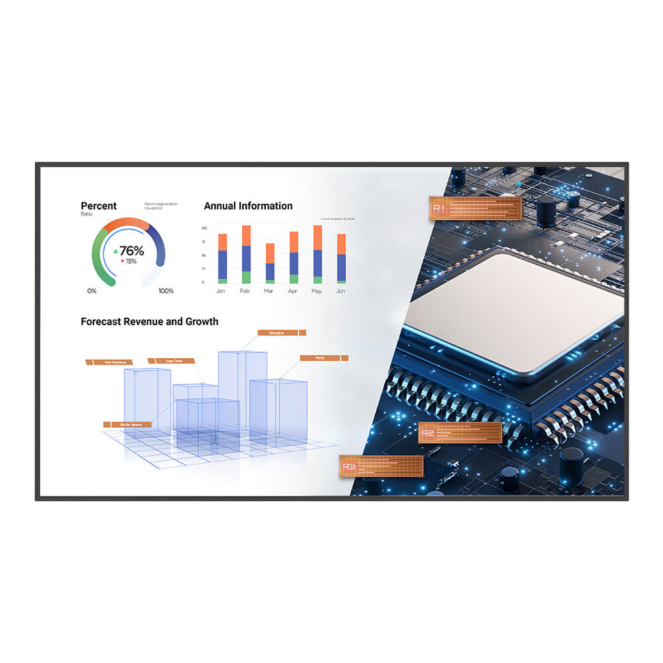 BenQ ST8602S Digital signage flat panel 2.18 m (86") LED 400 cd/m² 4K Ultra HD Black Built-in processor Android 8.0 18/7