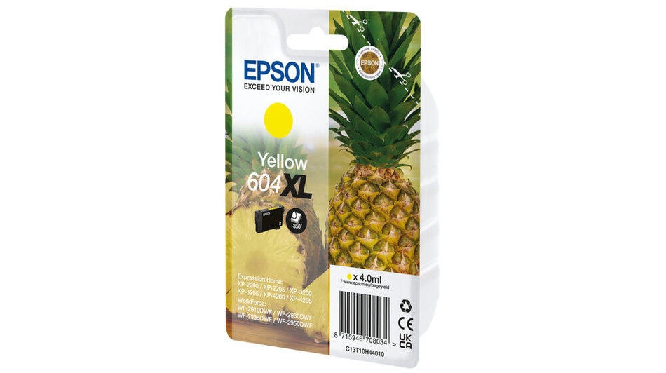 Epson 604XL ink cartridge 1 pc(s) Original High (XL) Yield Yellow