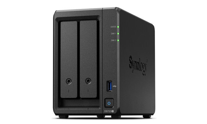 Synology DiskStation DS723+ NAS/storage server Tower Ryzen Embedded R1600 2 GB DDR4 DiskStation Manager Black