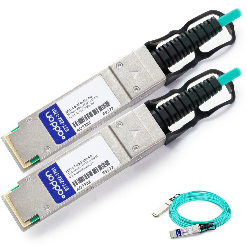 AddOn Networks AOC-S-S-25G-2M-AO InfiniBand/fibre optic cable SFP28 Cyan