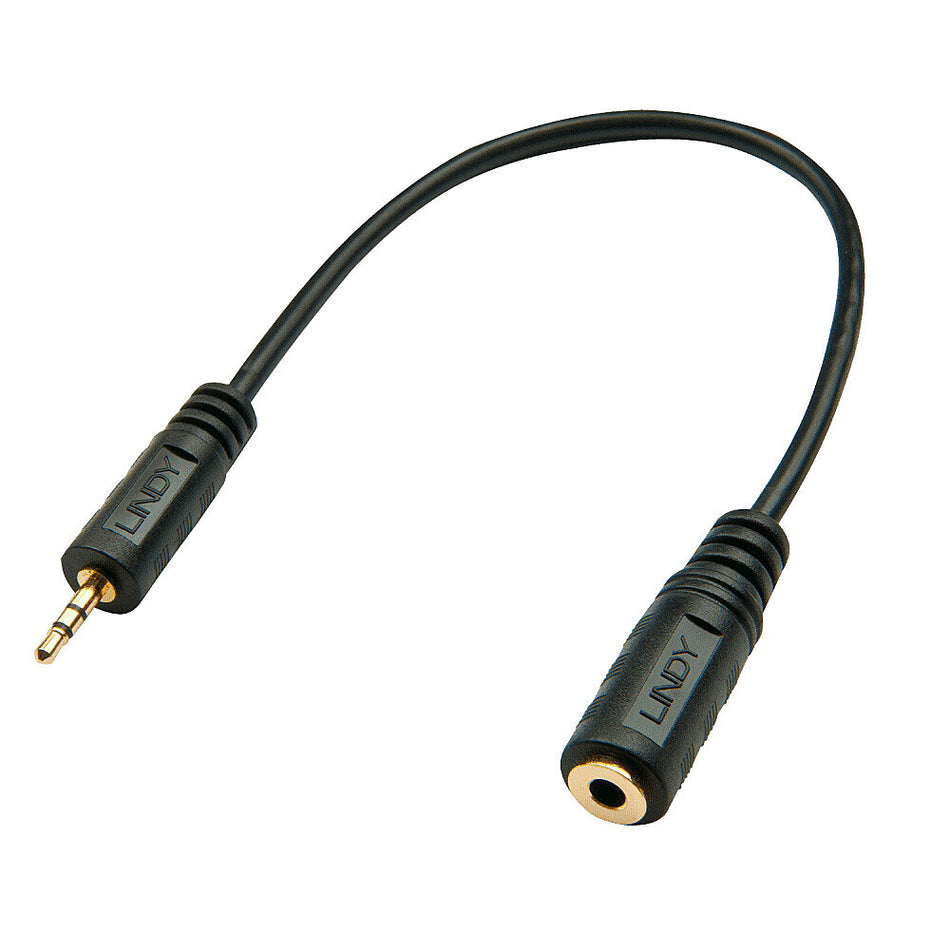 Lindy 2.5mm Male to 3.5mm Female Audio Adapter