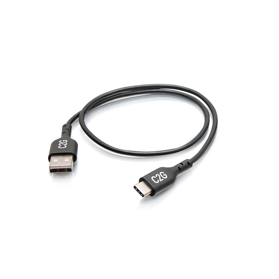 C2G 1.5ft (0.46m) USB-C® Male to USB-A Male Cable - USB 2.0 (480Mbps)