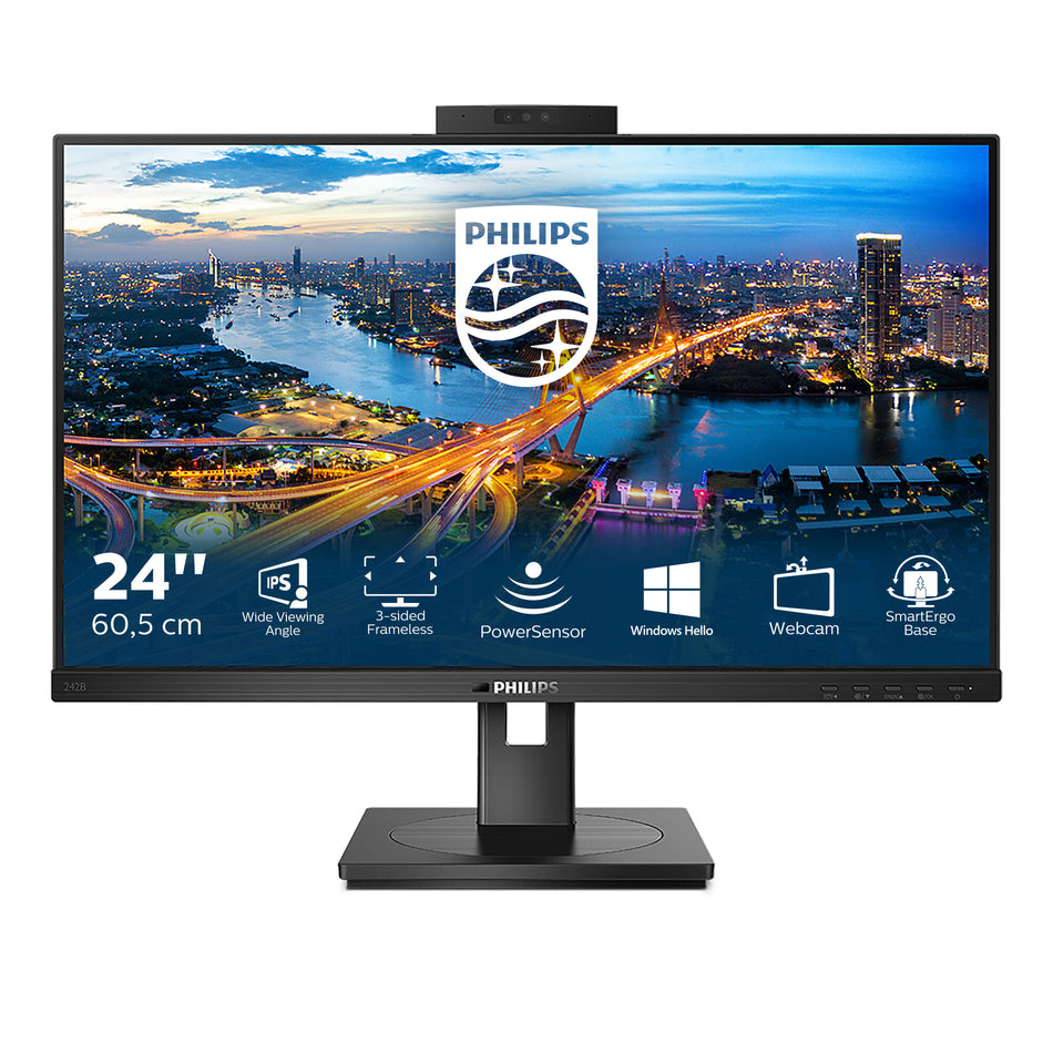 Philips B Line 242B1H/00 LED display 60.5 cm (23.8") 1920 x 1080 pixels Full HD Black