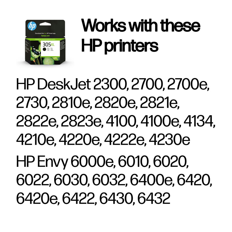 HP 305XL High Yield Black Original Ink Cartridge