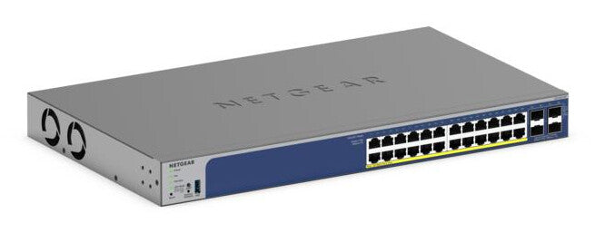 NETGEAR 28-Port PoE Gigabit/10G Stackable Smart Switch (GS728TXP)