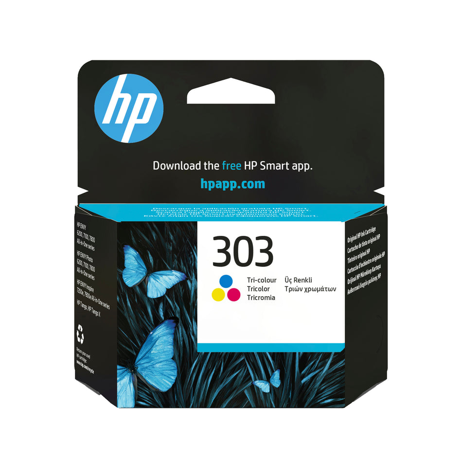 HP 303 Tri-color Original Ink Cartridge