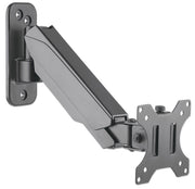 Manhattan Wall Mount for TV & Monitors (Spring Arm 2 pivots), For screens 17" to 32", VESA compatibility: 75x75mm and 100x100mm - check the dimensions of the four mounting holes on back of screen to ensure it fits, Max 8kg, Black, Bracket, Lifetime