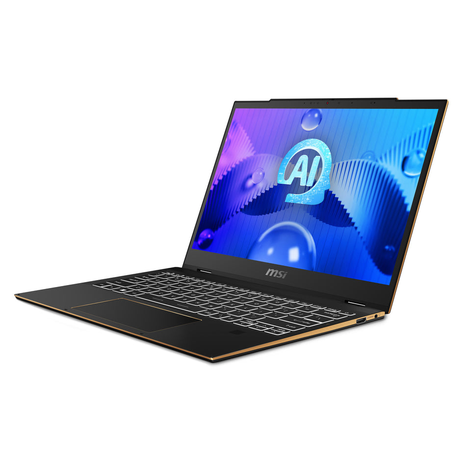 MSI Summit E13 AI Evo A1MTG-002UK Intel Core Ultra 7 155H Hybrid (2-in-1) 33.8 cm (13.3") Touchscreen Full HD+ 32 GB LPDDR5-SDRAM 1 TB SSD Wi-Fi 7 (802.11be) Windows 11 Pro Black