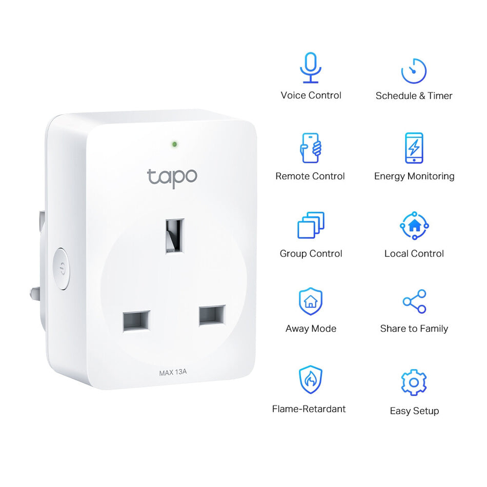 TP-Link Tapo Mini Smart Wi-Fi Socket, Energy Monitoring