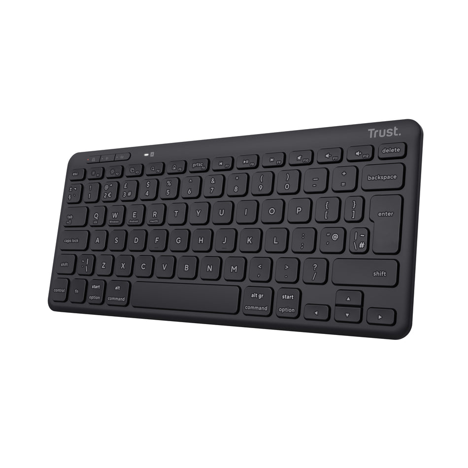 Trust Lyra keyboard Office USB + RF Wireless + Bluetooth QWERTY UK English Black