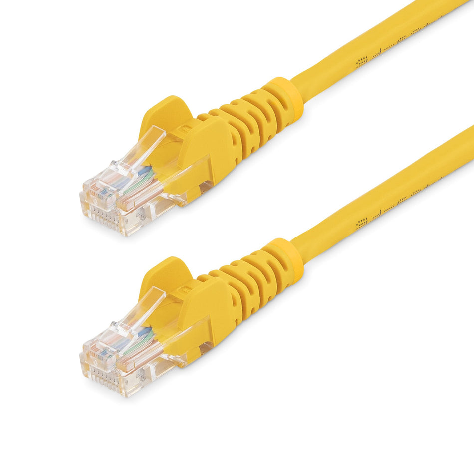 StarTech.com Cat5e Ethernet Patch Cable with Snagless RJ45 Connectors - 0.5 m, Yellow