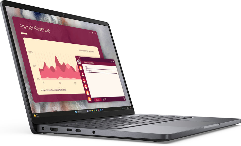 DELL Pro PC14250 Intel Core 5 120U Laptop 35.6 cm (14") Full HD+ 16 GB DDR5-SDRAM 512 GB SSD Wi-Fi 6E (802.11ax) Windows 11 Pro UK English Black