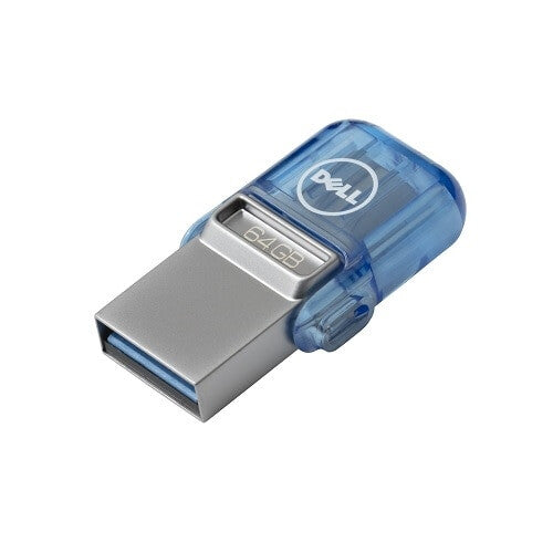 DELL AB135418 USB flash drive 64 GB USB Type-A / USB Type-C 3.2 Gen 1 (3.1 Gen 1) Blue, Silver