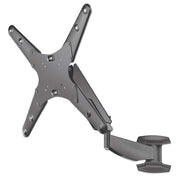 Manhattan Wall Mount for TV & Monitors (Spring Arm 3 pivots), For screens 17" to 55", VESA compatibility: all between 75x75mm to 400x400mm - check the dimensions of the four mounting holes on back of screen to ensure it fits, Max 30kg, Black, Bracket