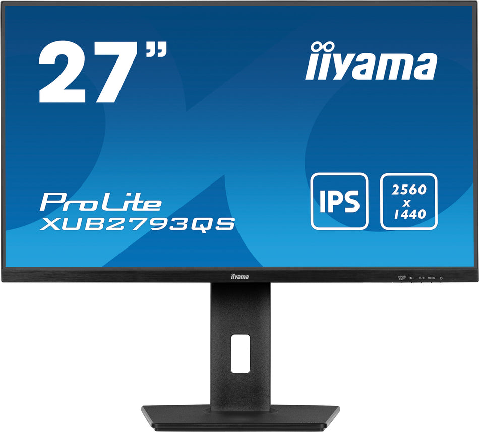 iiyama ProLite XUB2793QS-B7 computer monitor 68.6 cm (27") 2560 x 1440 pixels Quad HD LED Black