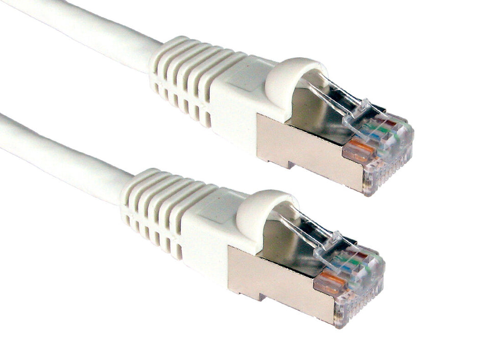 Cables Direct Cat6a, 20m networking cable White S/FTP (S-STP)