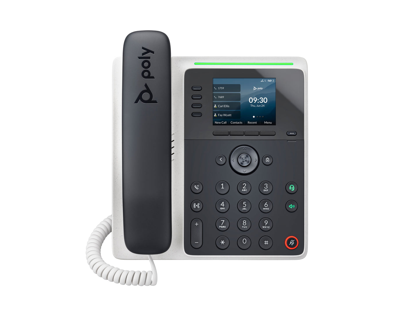 HP Poly Edge E220 IP Phone and PoE-enabled