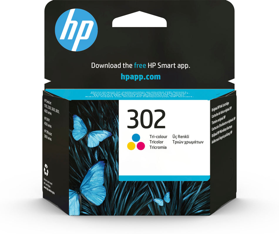 HP 302 Tri-color Original Ink Cartridge